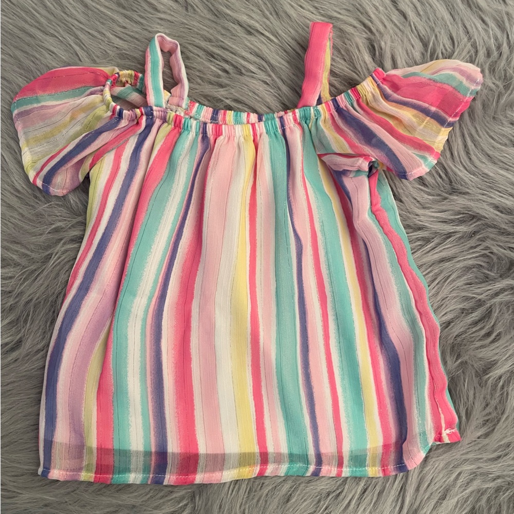 🎳Wonder Nation Multicolor Striped Blouse